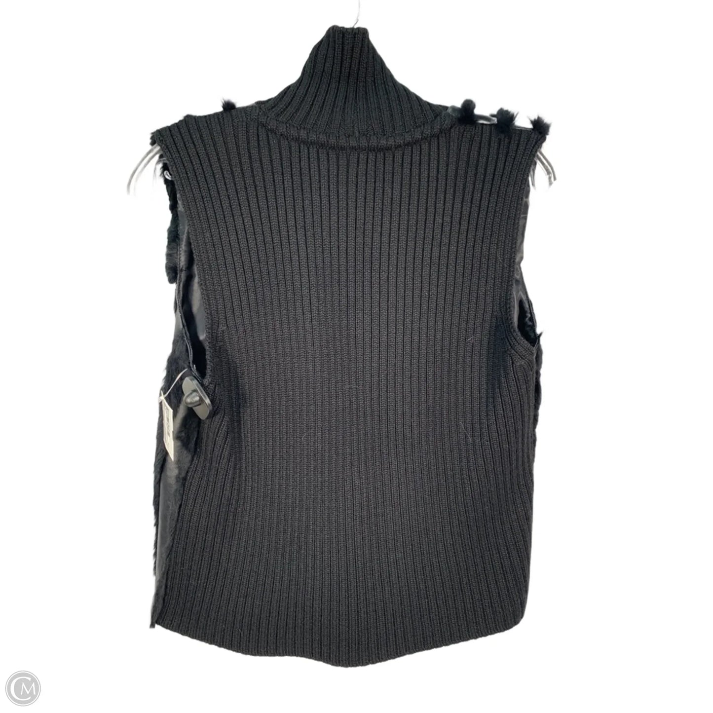 Vest Sweater By Clothes Mentor In Black, Size: Xl