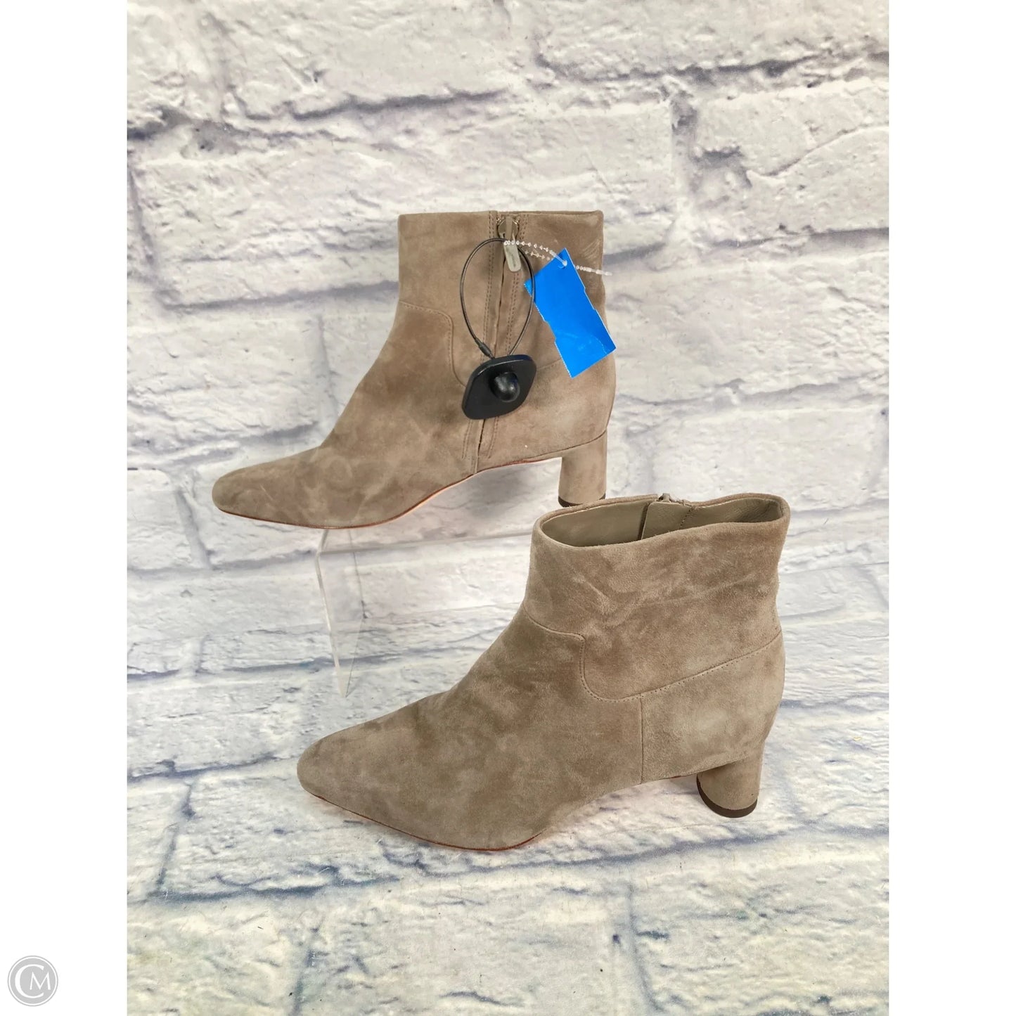 Boots Ankle Heels By Vince In Tan, Size: 7.5