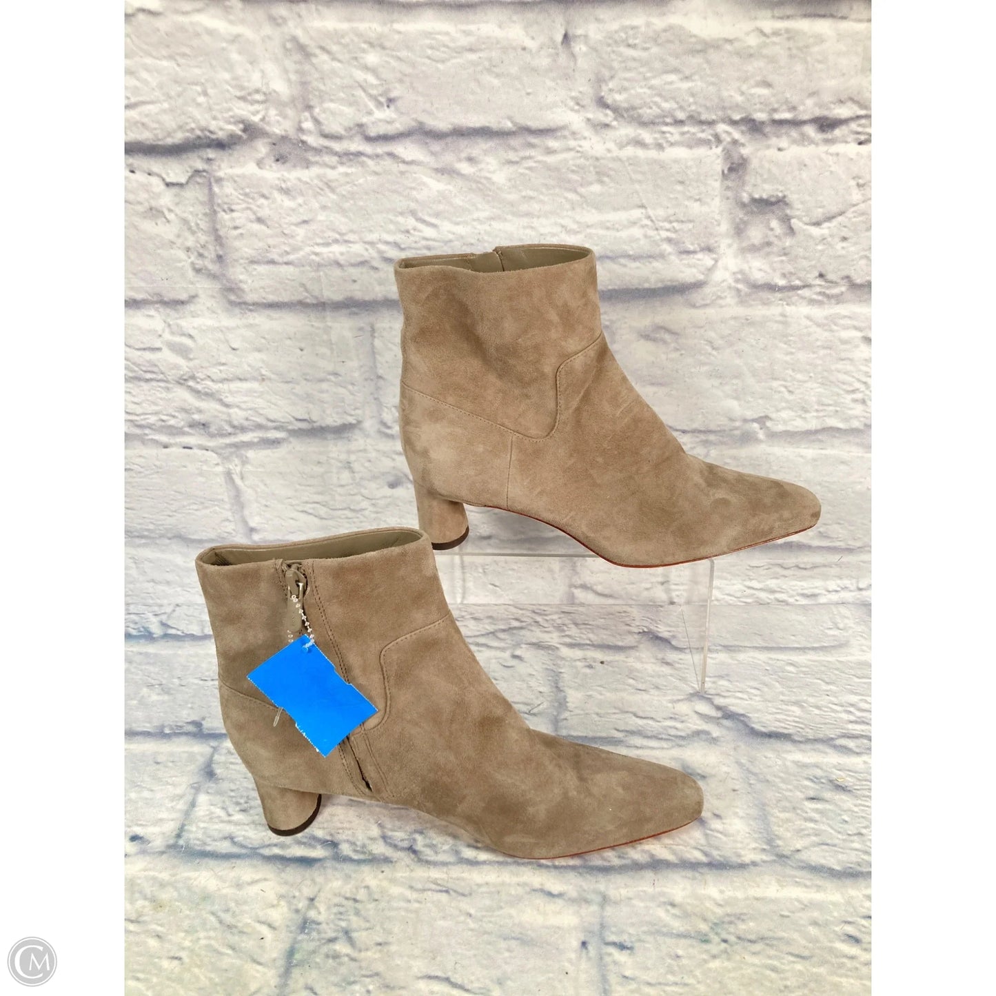 Boots Ankle Heels By Vince In Tan, Size: 7.5