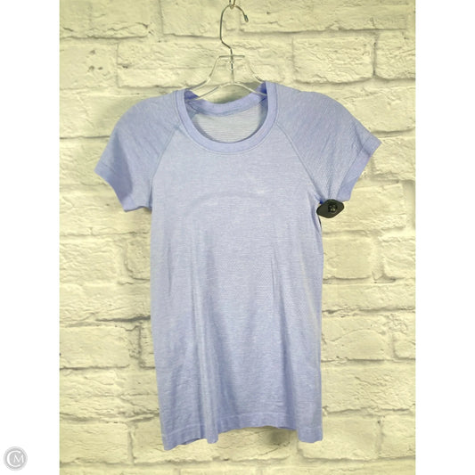Athletic Top Short Sleeve By Lululemon In Purple, Size: S