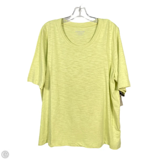 Top Short Sleeve Basic By Chicos In Green, Size: Xl
