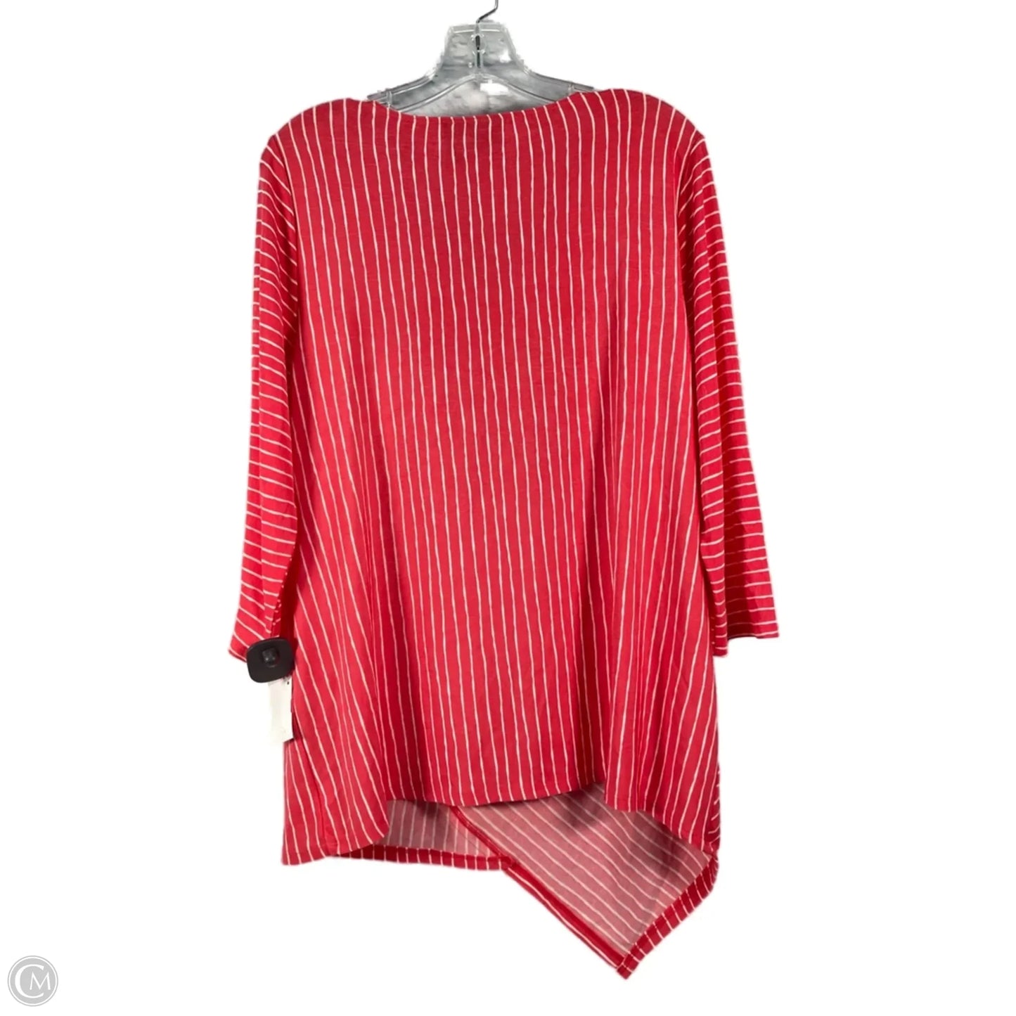Top Long Sleeve By Chicos In Orange, Size: L