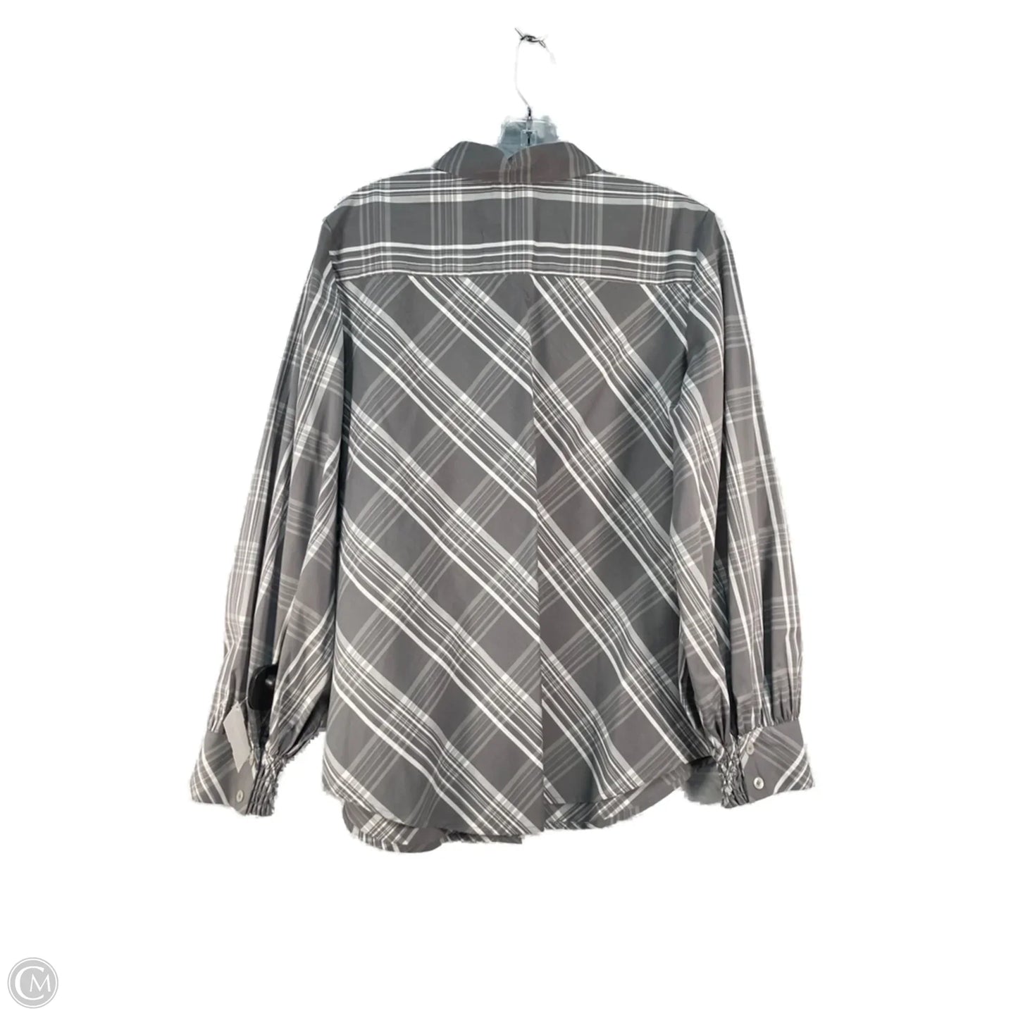 Top Long Sleeve By Chicos In Grey, Size: M