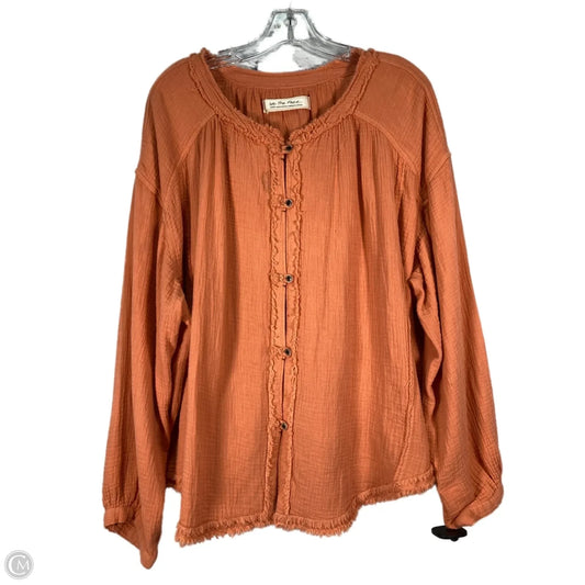 Top Long Sleeve By We The Free In Orange, Size: L