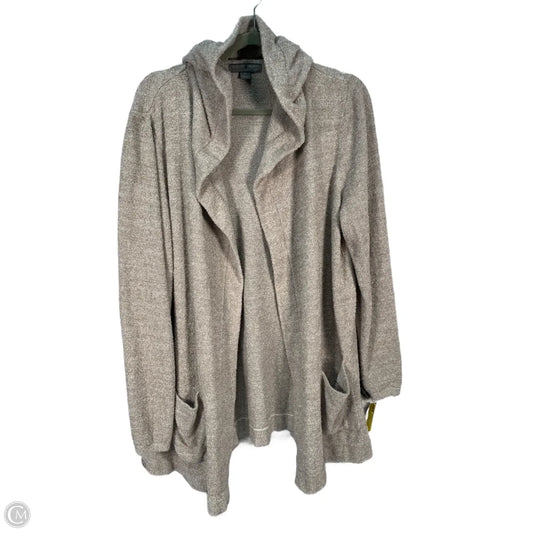 Sweater Cardigan By Barefoot Dreams In Tan, Size: 1x