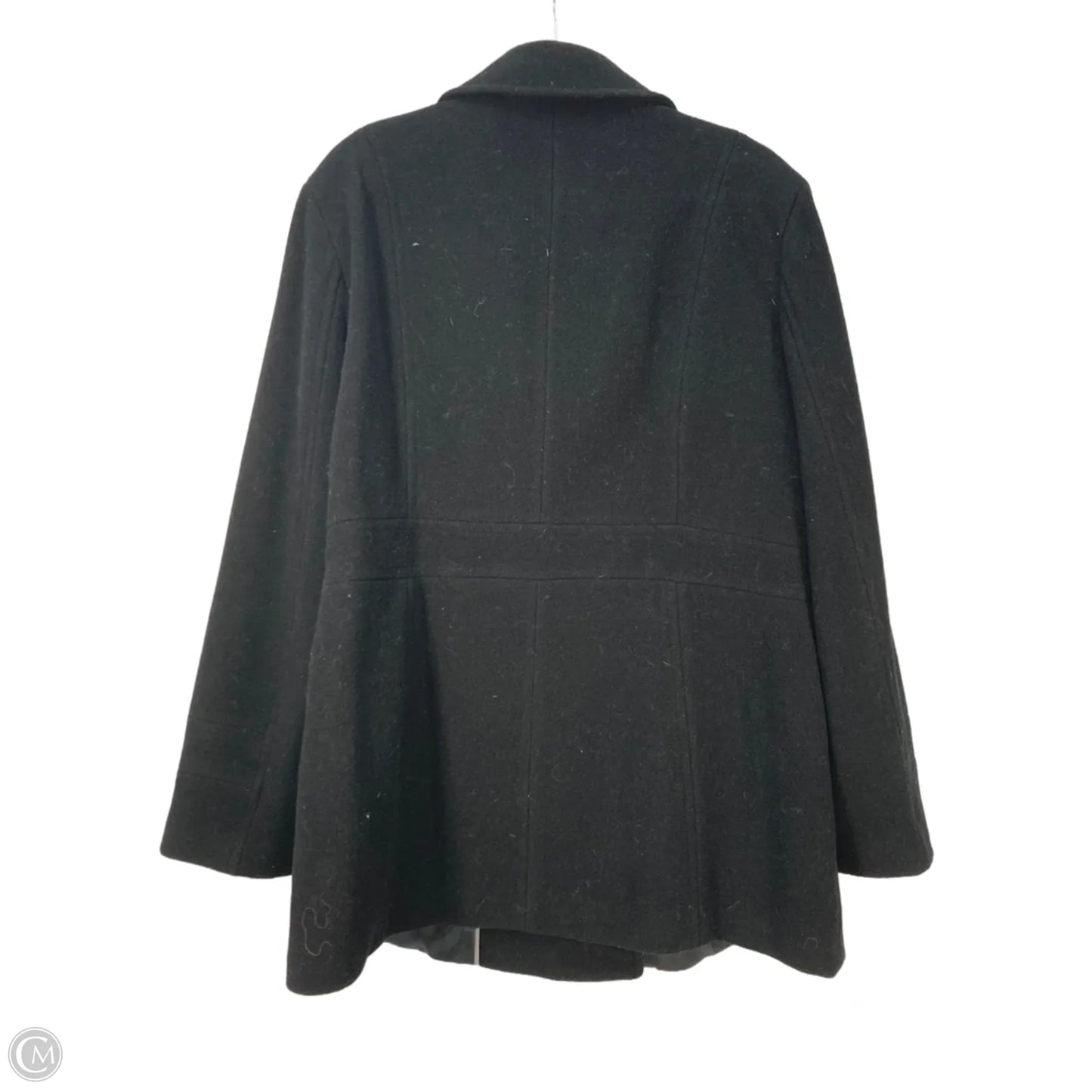 Coat Peacoat By Calvin Klein In Black, Size: Xxl