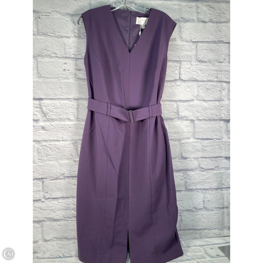 Dress Casual Midi By Hugo Boss In Purple, Size: Xl