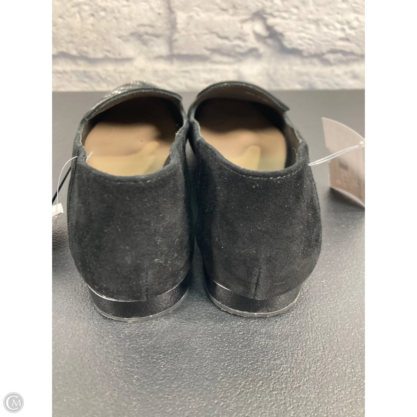 Shoes Flats By Donald Pliner In Black & Silver, Size: 6.5