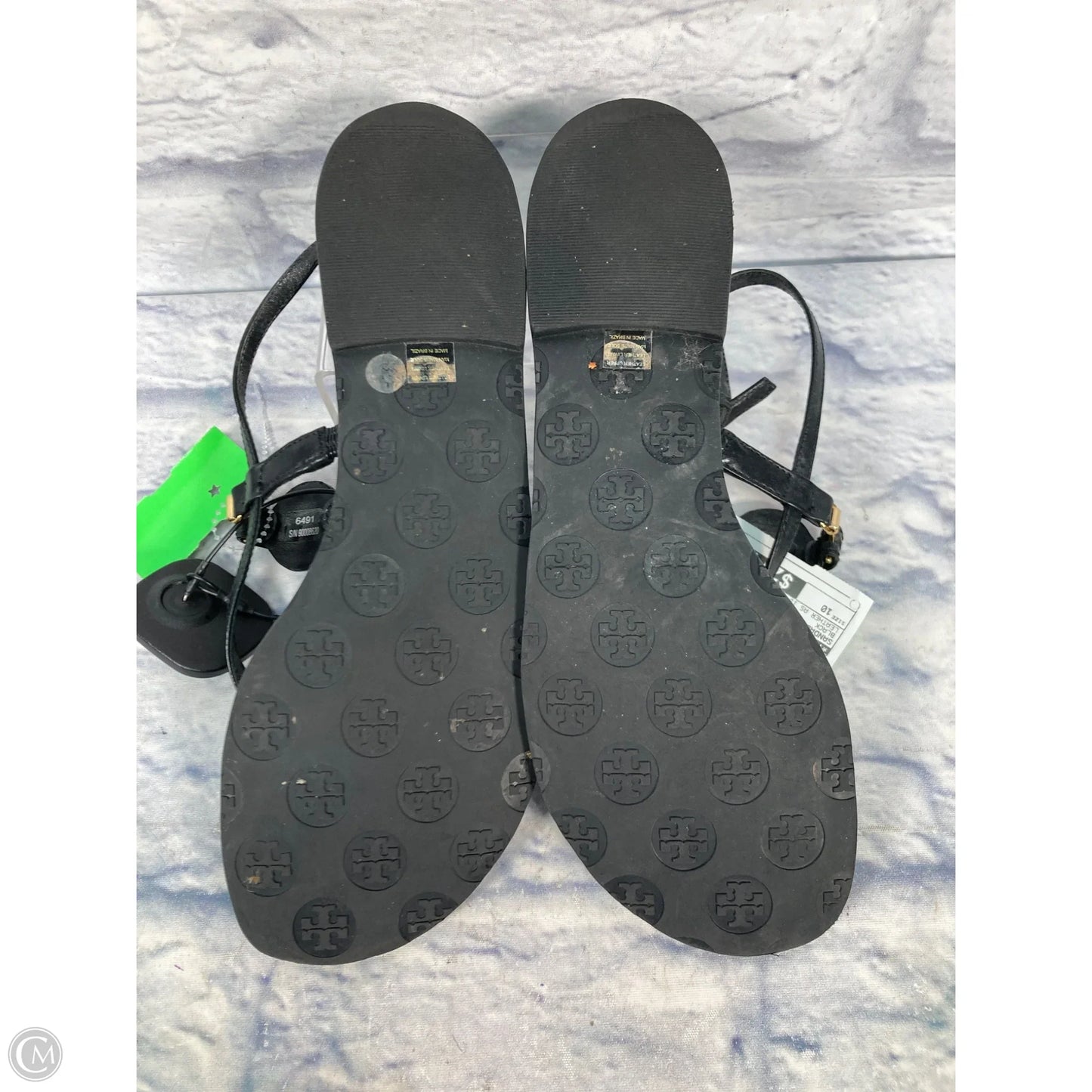 Sandals Designer By Tory Burch In Black, Size: 10