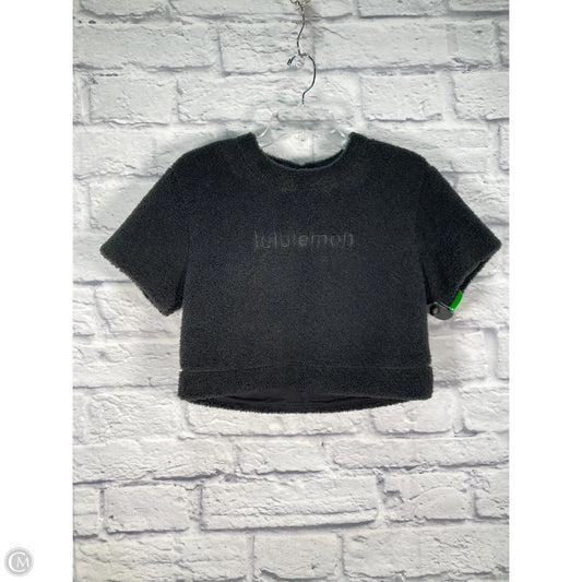 Top Short Sleeve By Lululemon In Black, Size: S