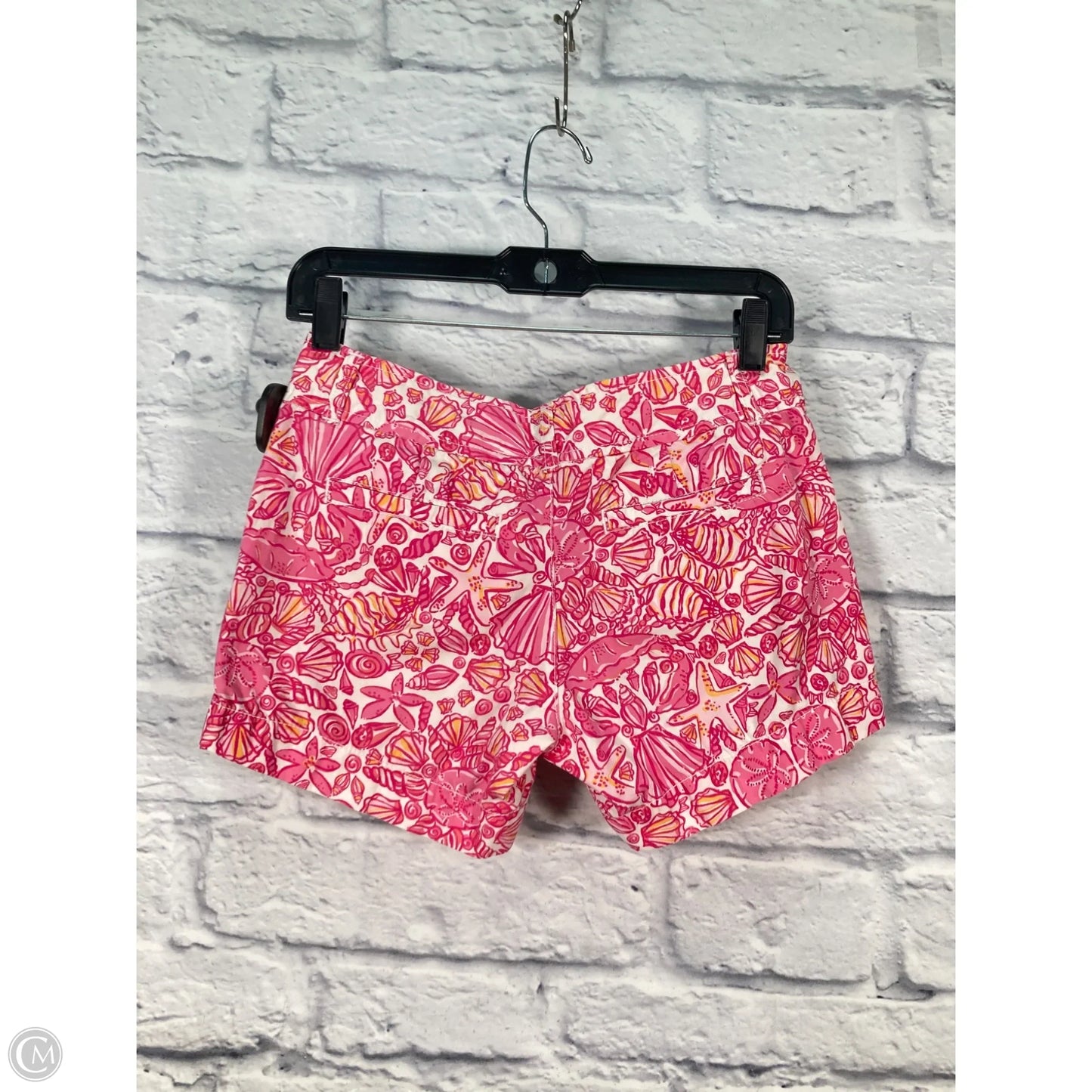 Shorts Designer By Lilly Pulitzer In Pink & White, Size: 0