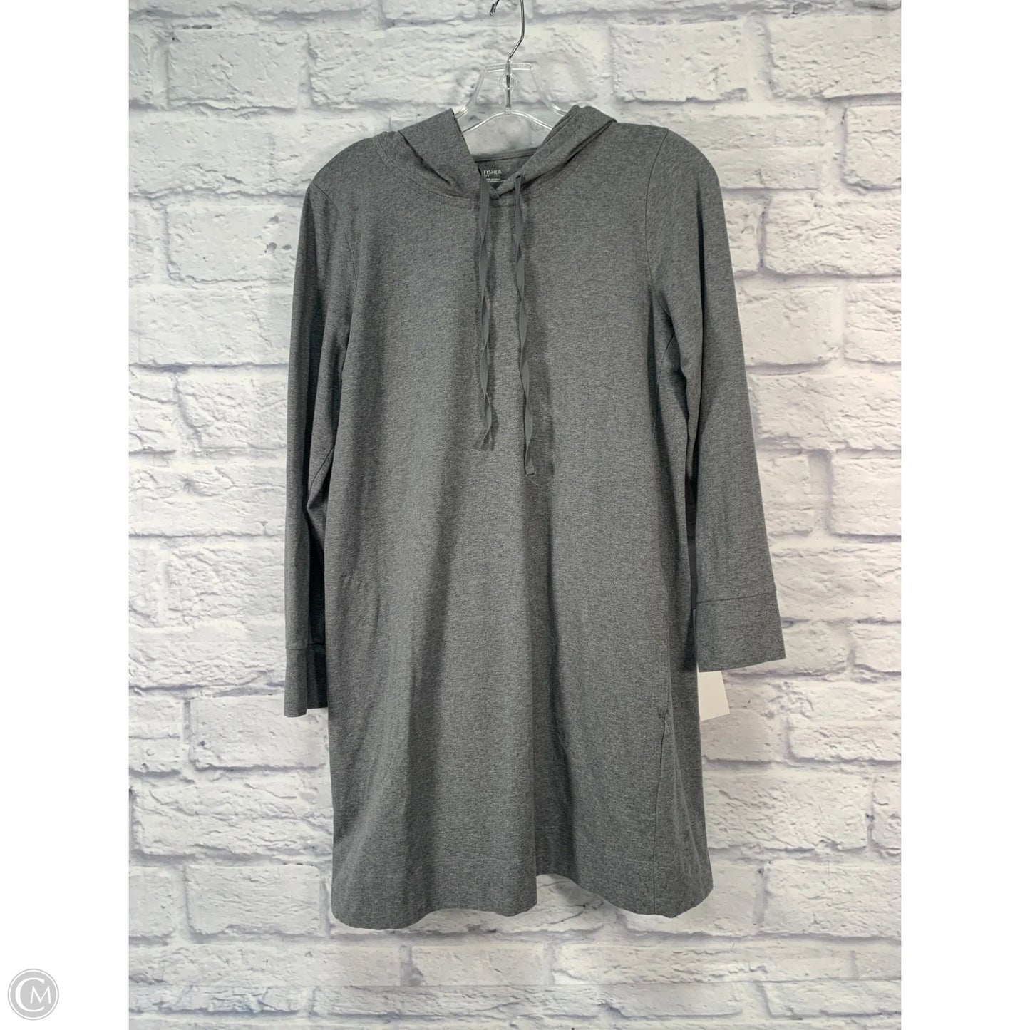 Dress Casual Short By Eileen Fisher In Grey, Size: Mp