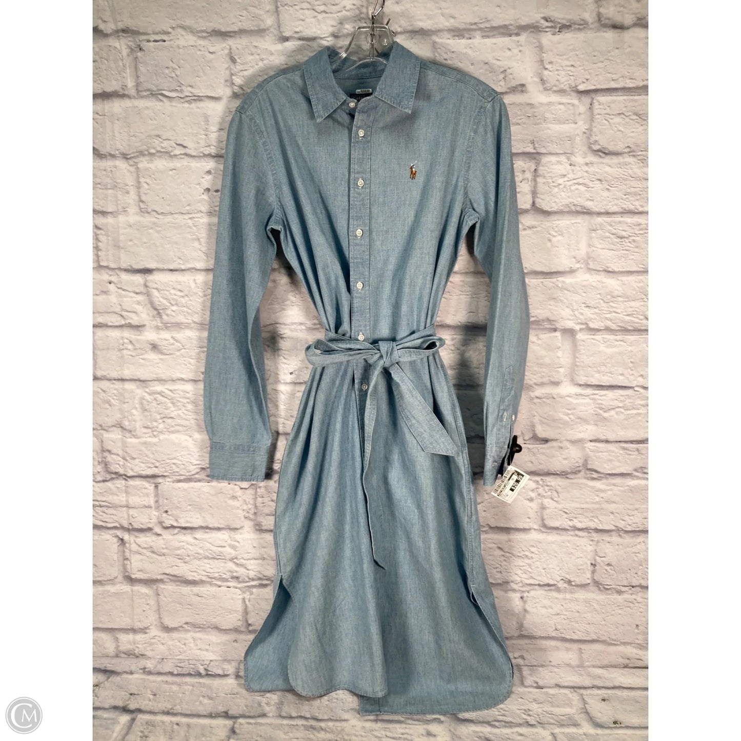 Dress Casual Midi By Polo Ralph Lauren In Blue, Size: Xs