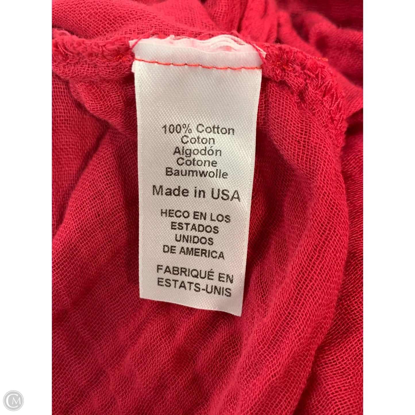 Top Long Sleeve By Michael Stars In Pink, Size: S