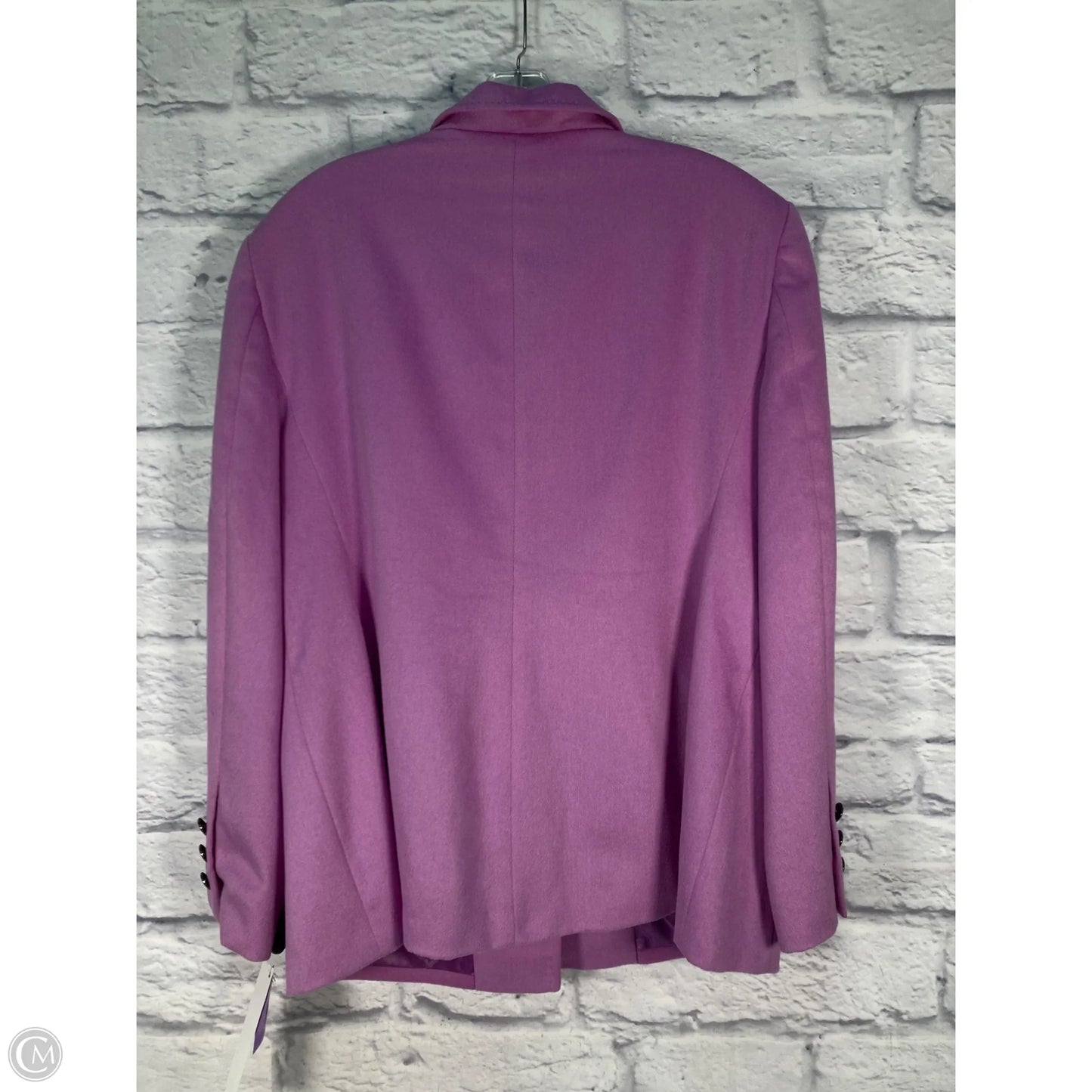 Blazer Designer By Escada In Purple, Size: L