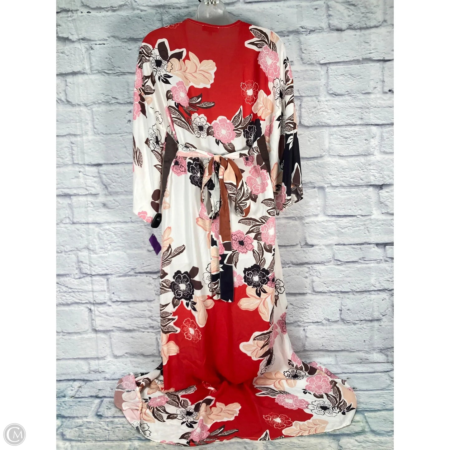 Dress Party Long By Clothes Mentor In Red & Tan, Size: S