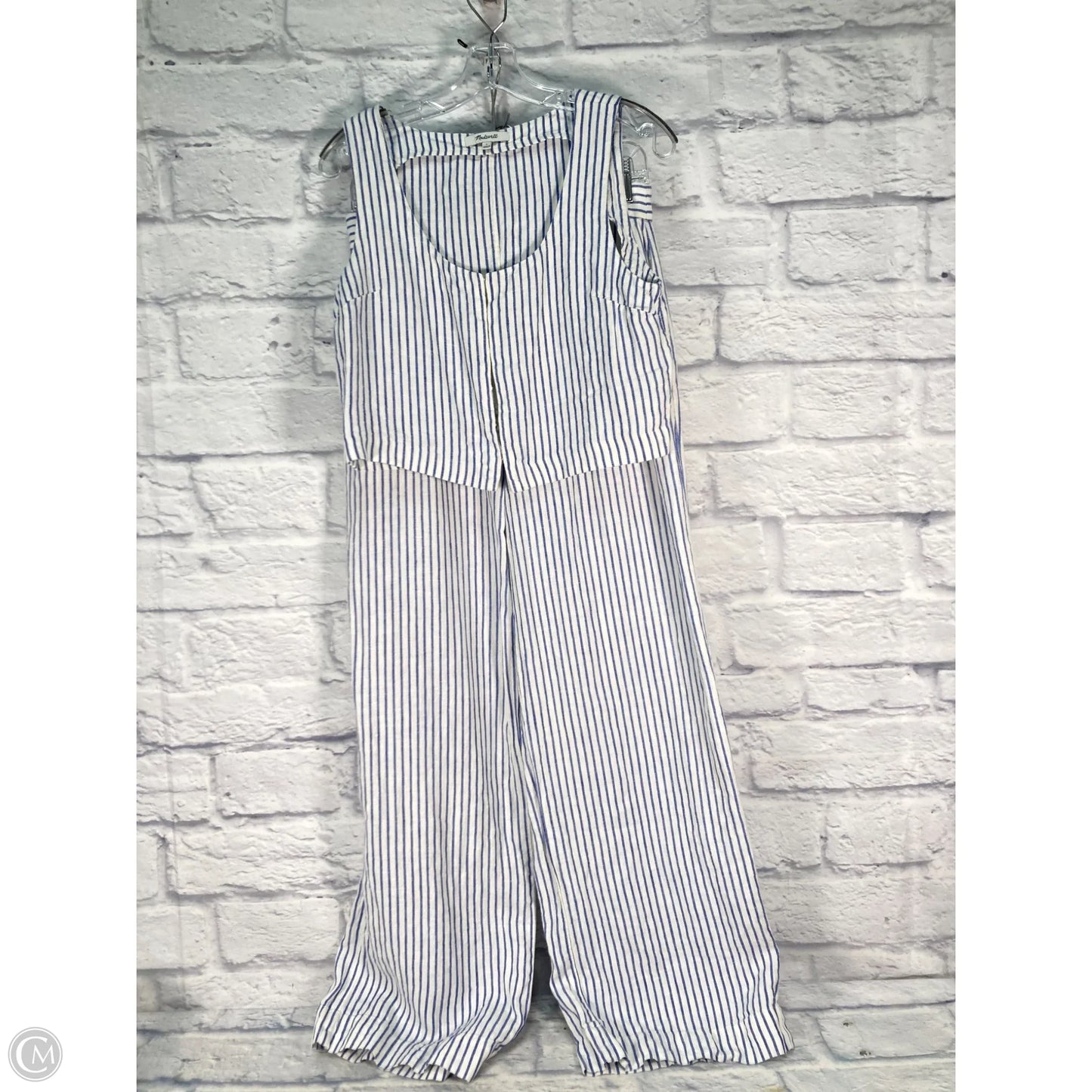 Lounge Set Pants By Madewell In Blue & White, Size: 4