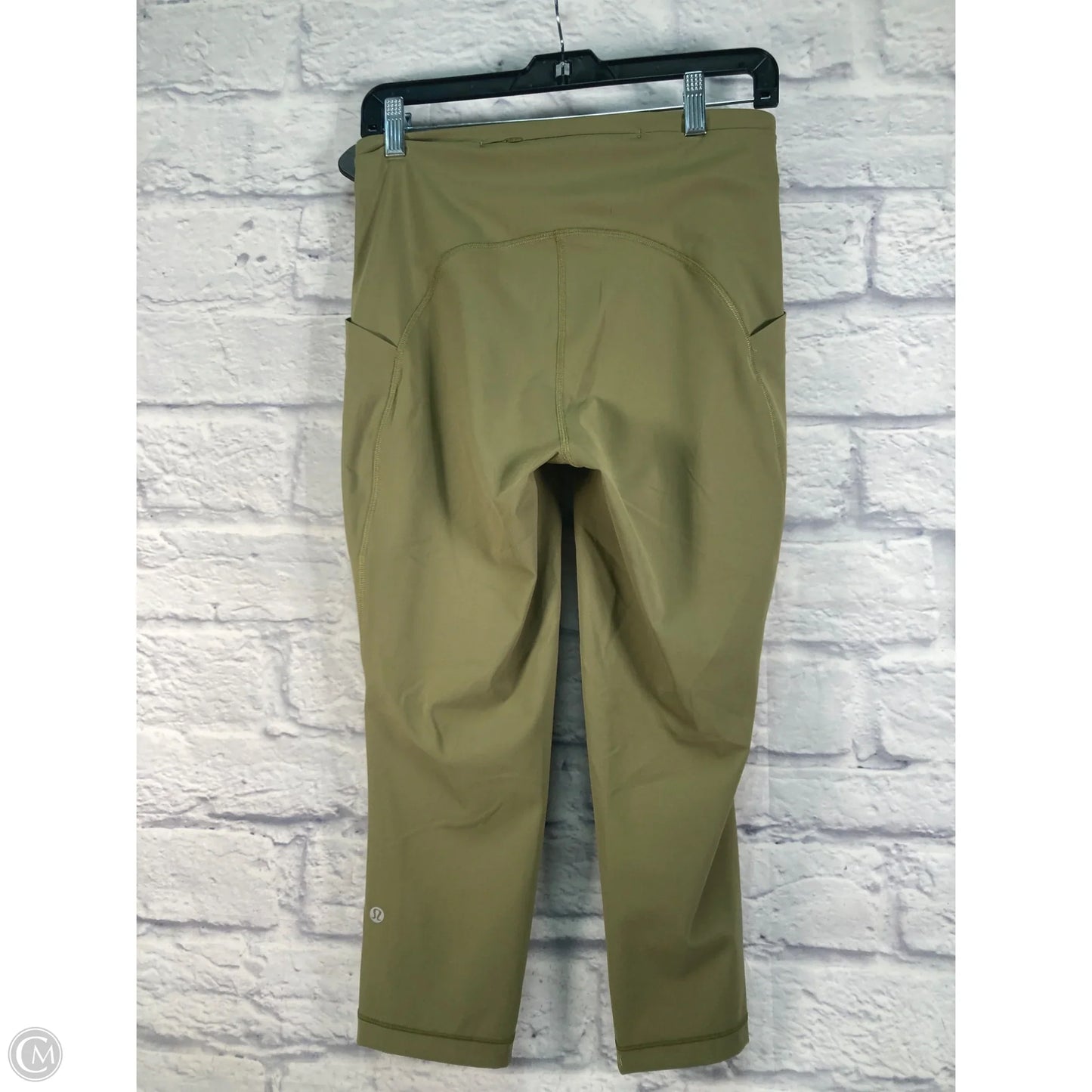 Athletic Capris By Lululemon In Green, Size: M