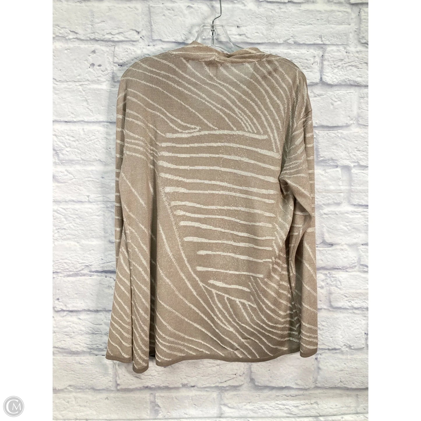 Sweater 2pc By Chicos In Tan, Size: L