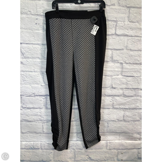 Athletic Pants By Zenergy By Chicos In Black & White, Size: M