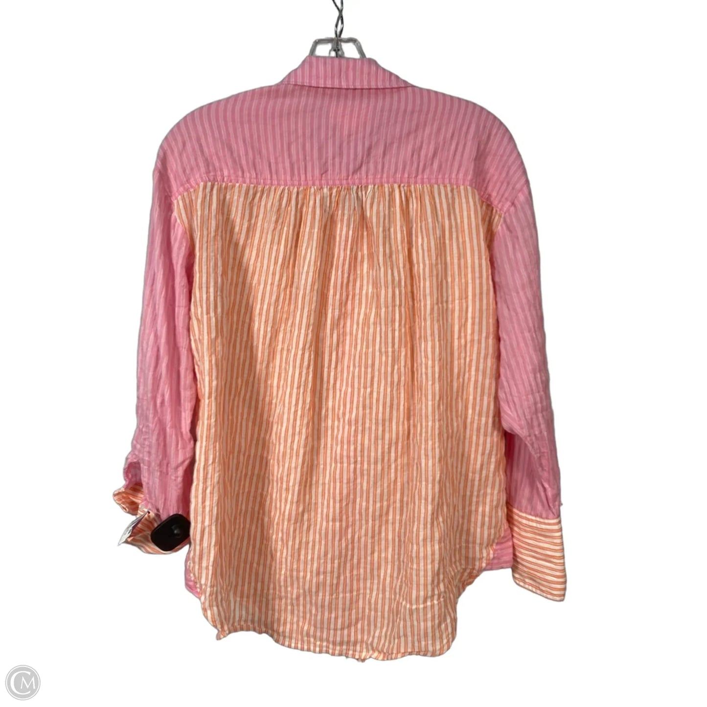 Tunic Long Sleeve By Maeve In Orange & Pink, Size: Xs