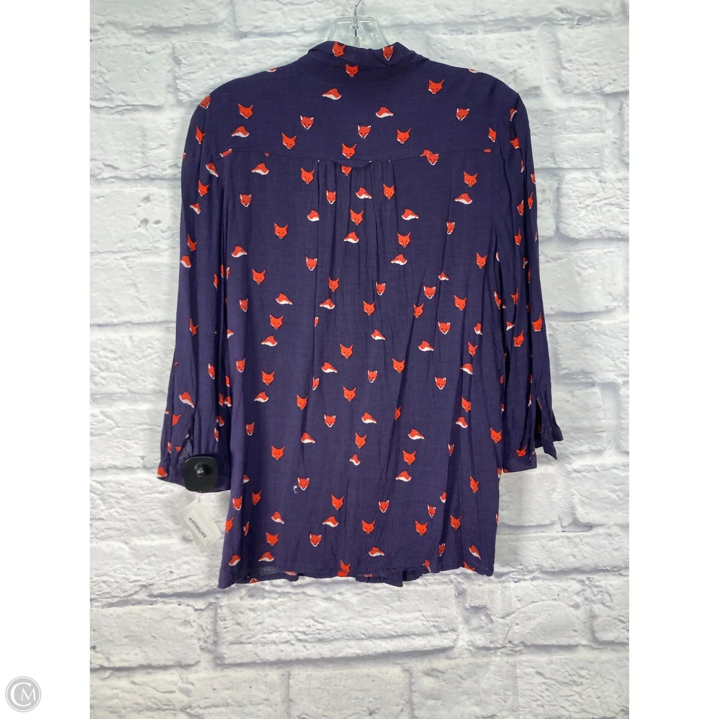 Top 3/4 Sleeve By Maeve In Purple, Size: M
