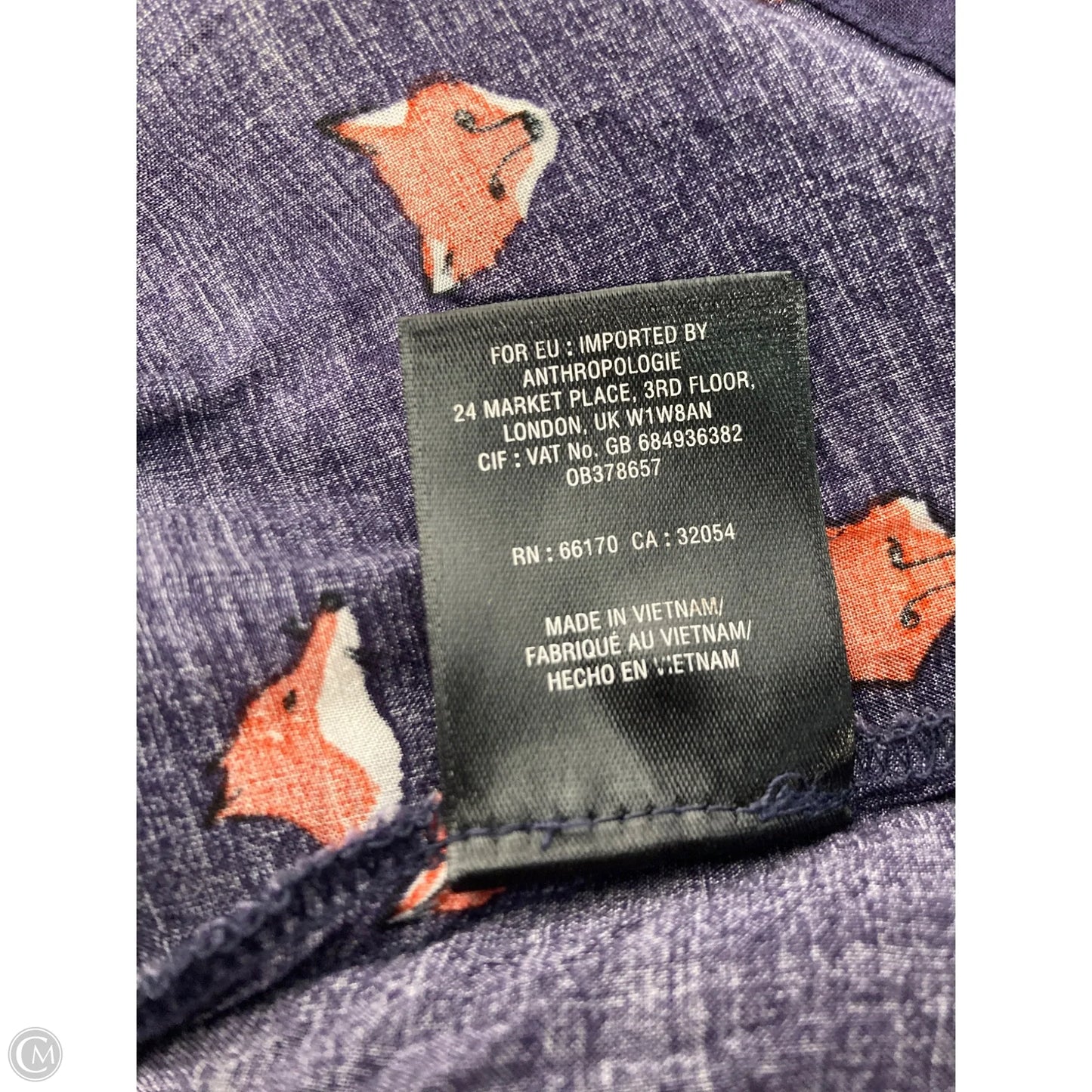 Top 3/4 Sleeve By Maeve In Purple, Size: M