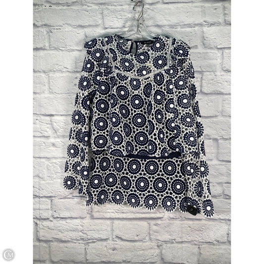 Skirt Set 2pc By En Saison In Blue & White, Size: S