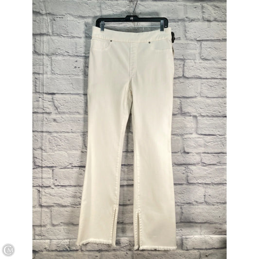 Jeans Boot Cut By Chicos In White Denim, Size: 6