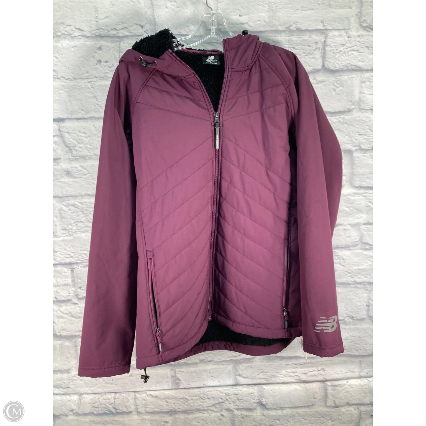 Athletic Jacket By New Balance In Purple, Size: 1x
