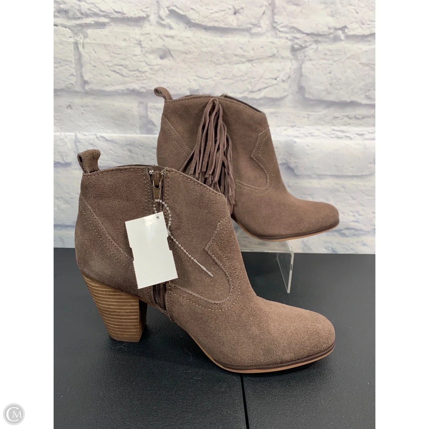 Boots Ankle Heels By Steve Madden In Brown, Size: 10