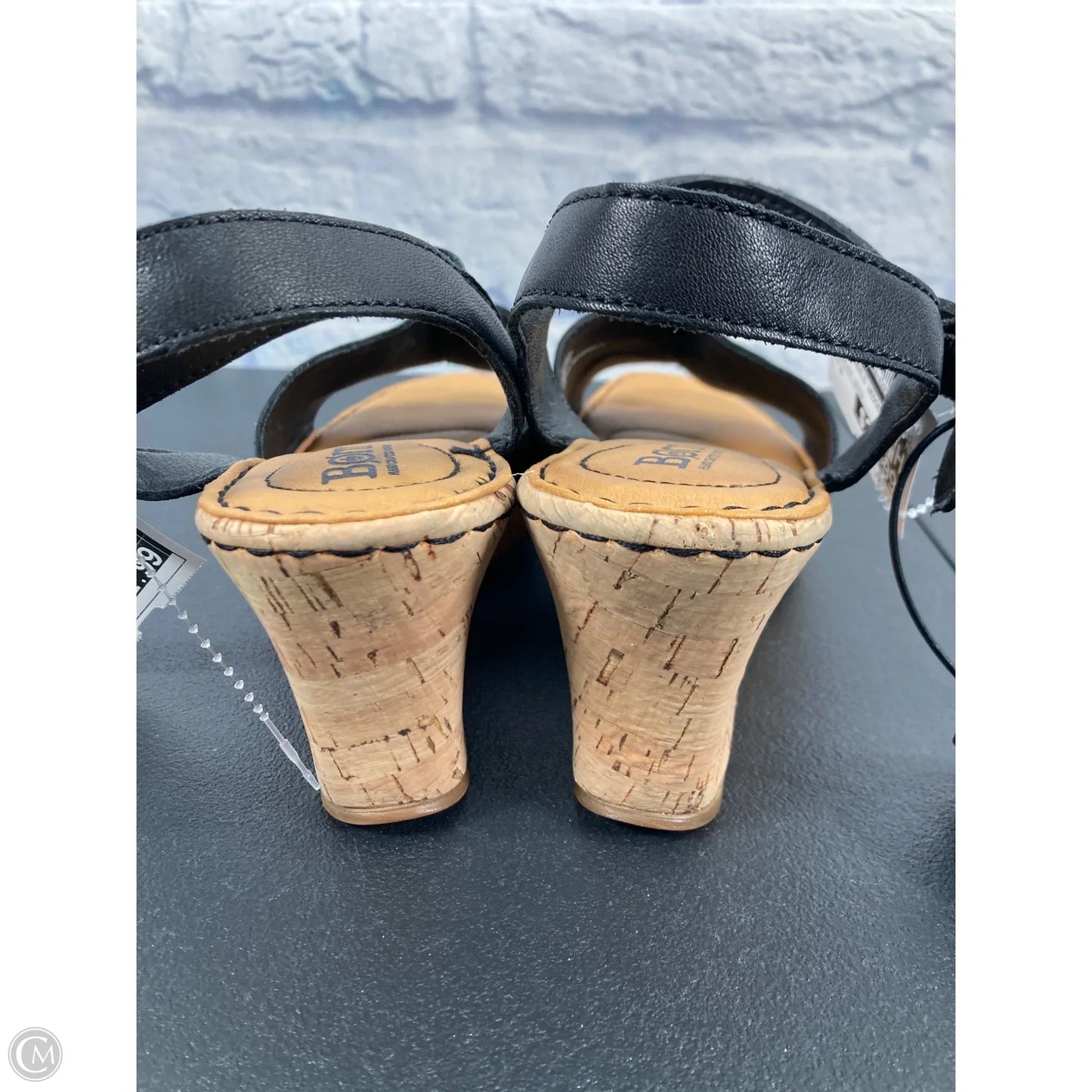 Sandals Heels Wedge By Born In Black, Size: 8