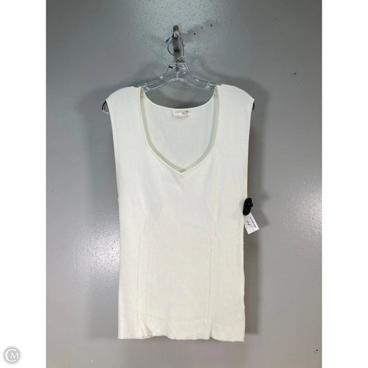 Top Sleeveless By Anthropologie In Cream, Size: Xl