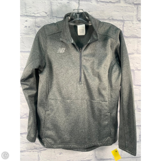 Athletic Jacket By New Balance In Grey, Size: L