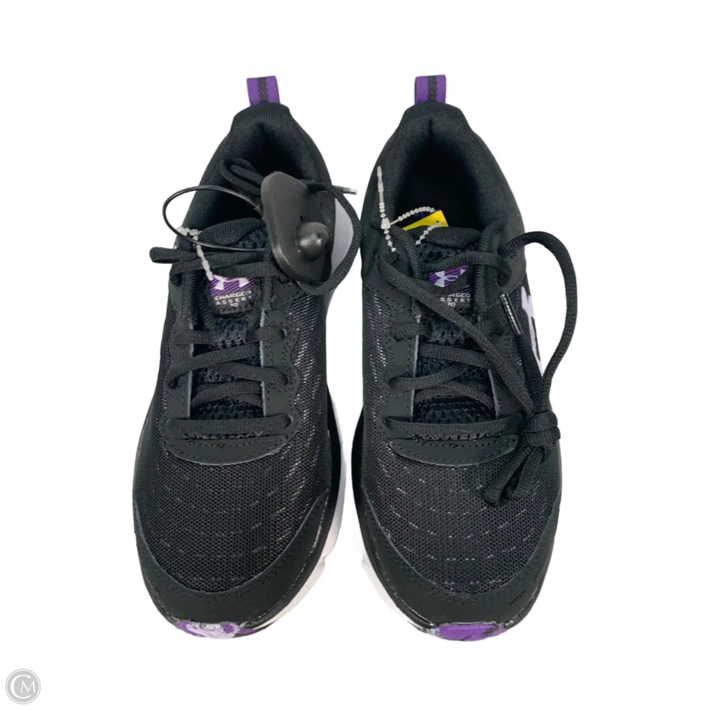 Shoes Sneakers By Under Armour In Black & Purple, Size: 7