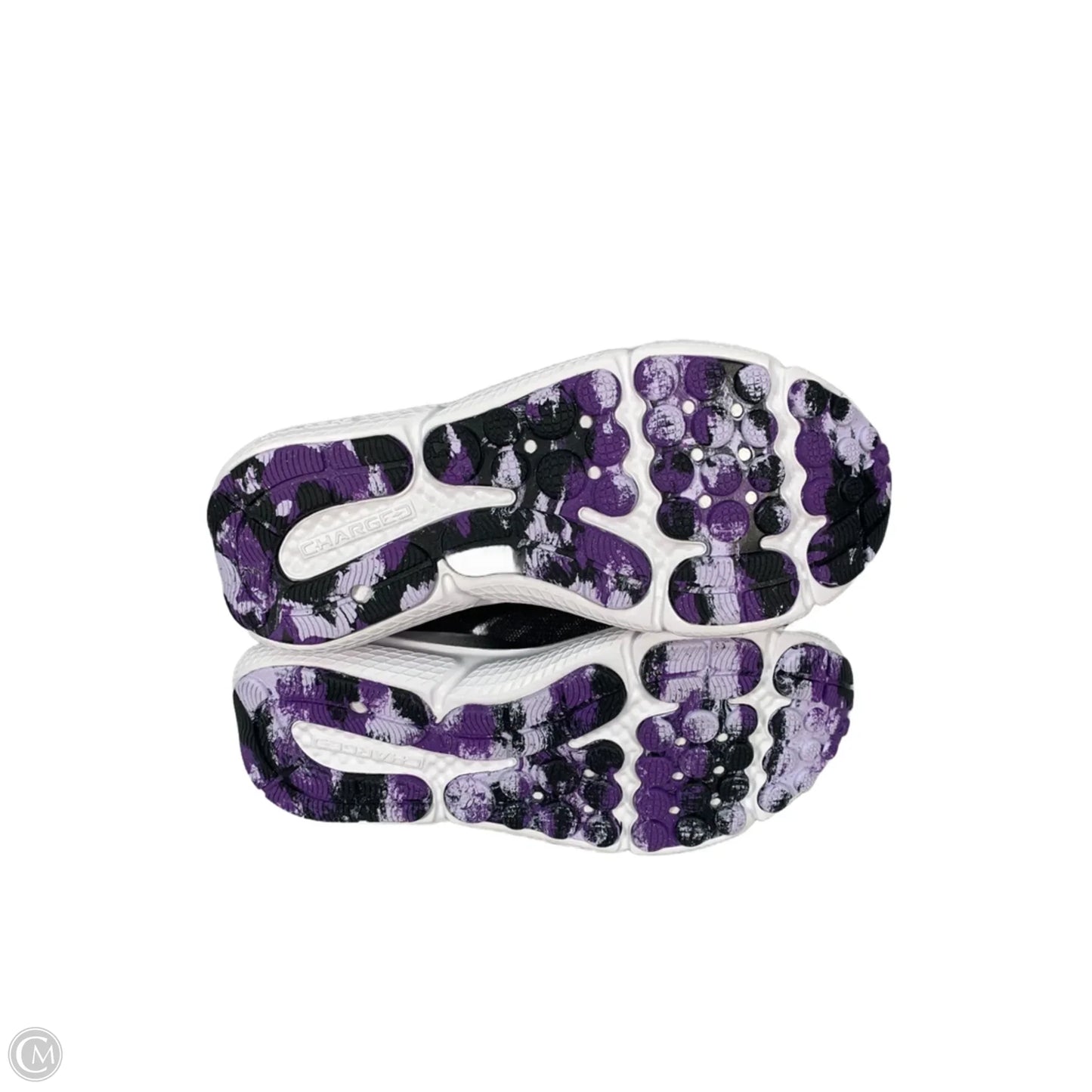 Shoes Sneakers By Under Armour In Black & Purple, Size: 7