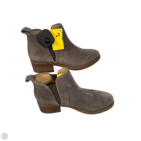 Boots Leather By Lucky Brand In Brown, Size: 7.5