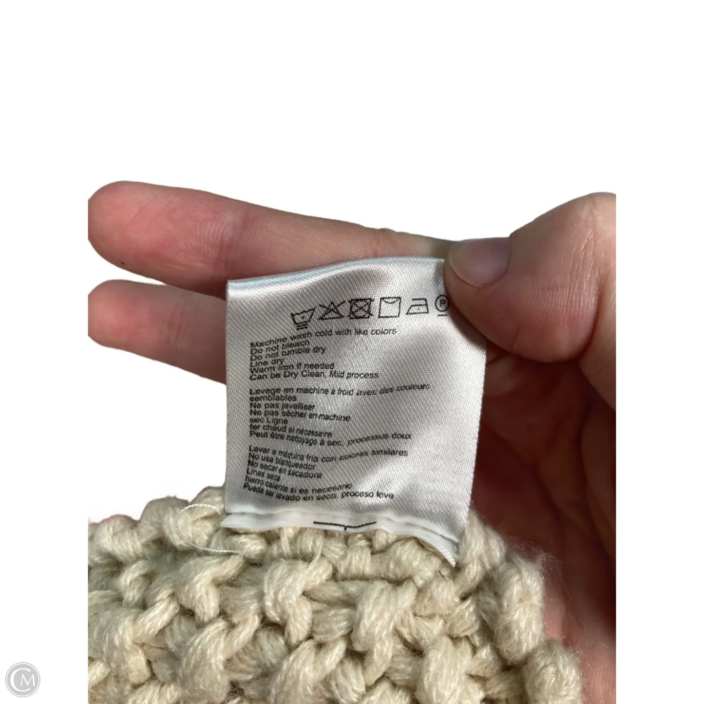 Vest Sweater By Clothes Mentor In Cream, Size: Xs