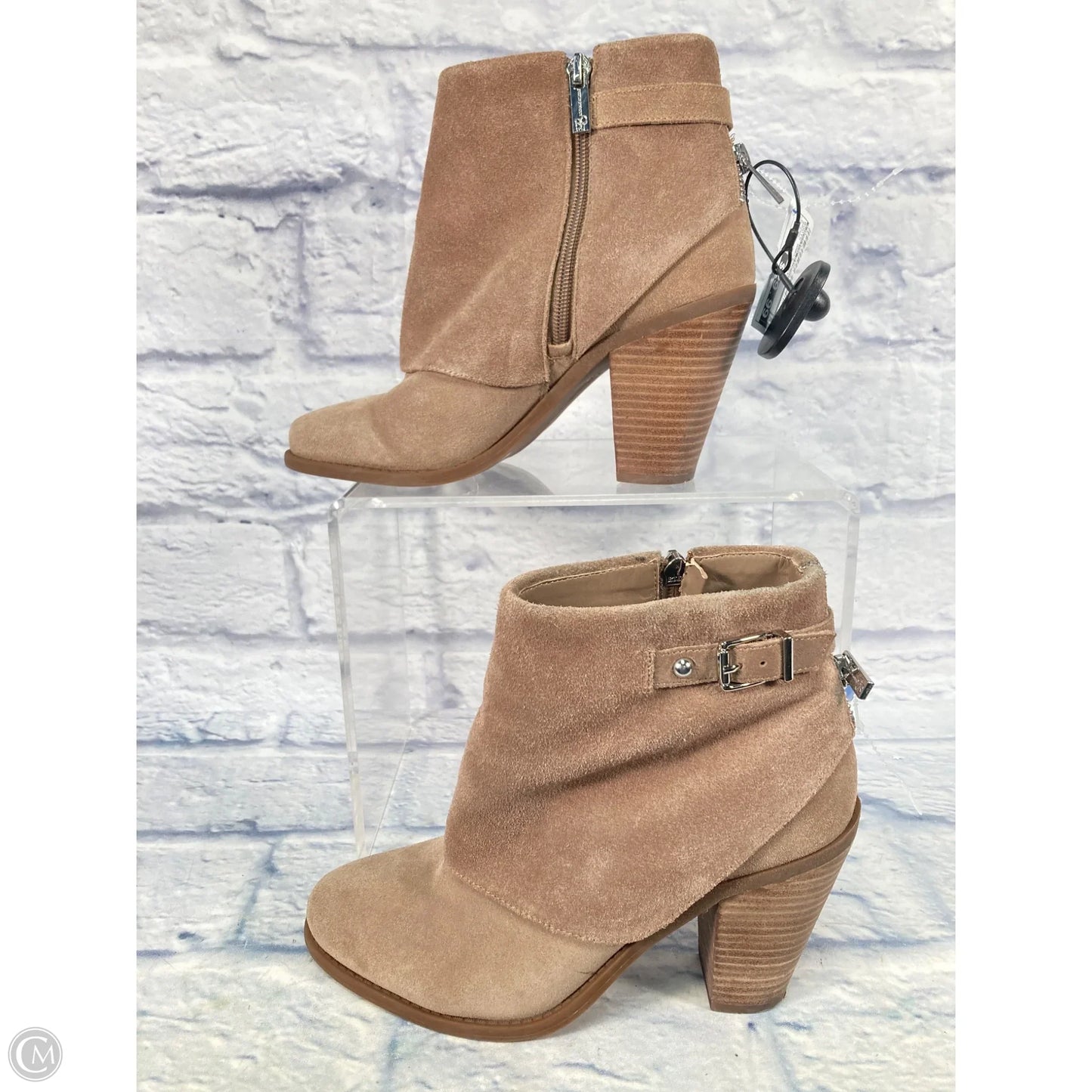 Boots Ankle Heels By Jessica Simpson In Brown, Size: 8.5