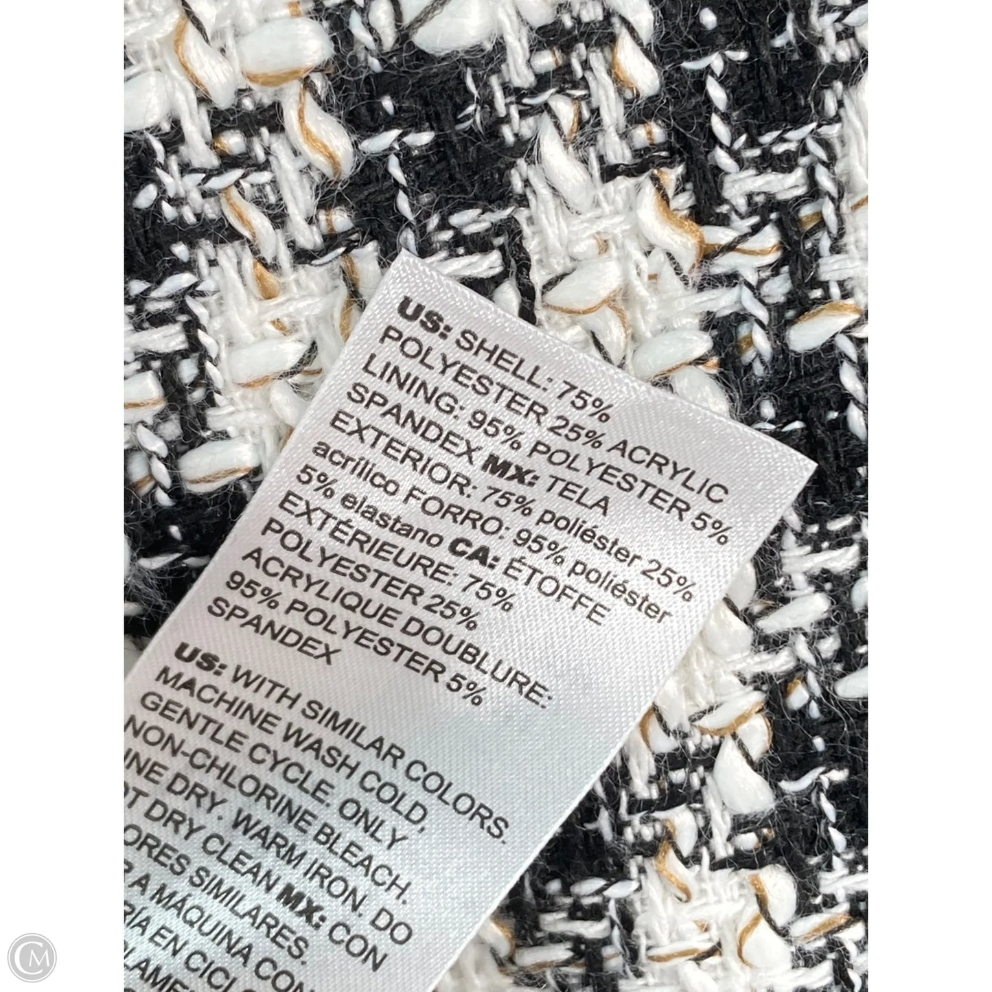 Blazer By White House Black Market In Black & White, Size: M