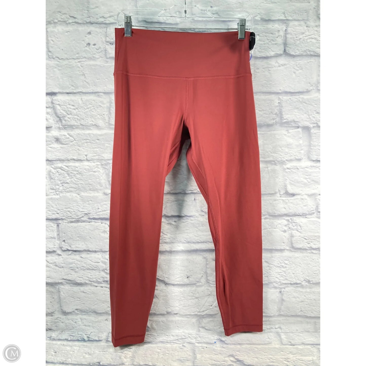 Athletic Leggings By Lululemon In Red, Size: M