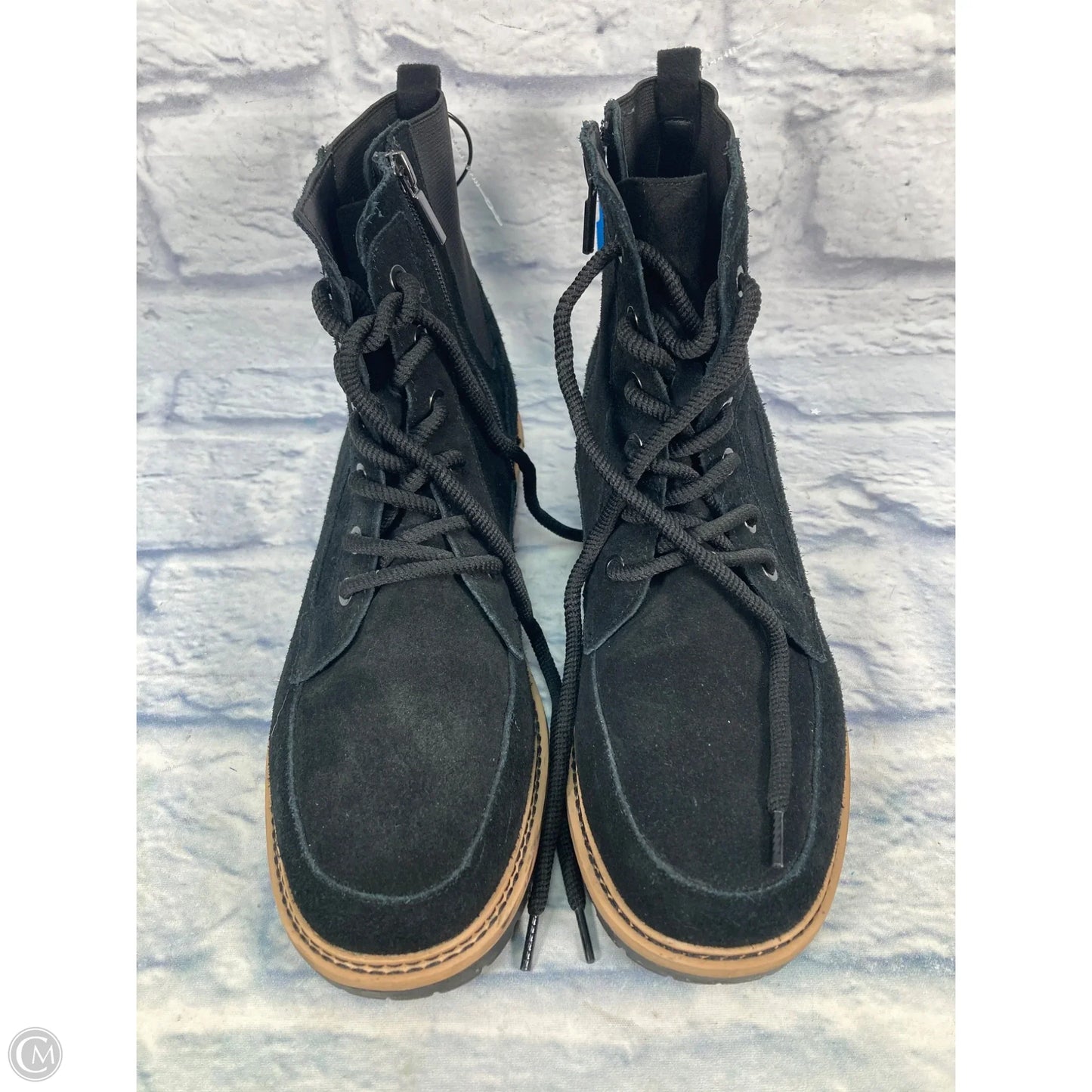 Boots Leather By Crown Vintage In Black, Size: 10