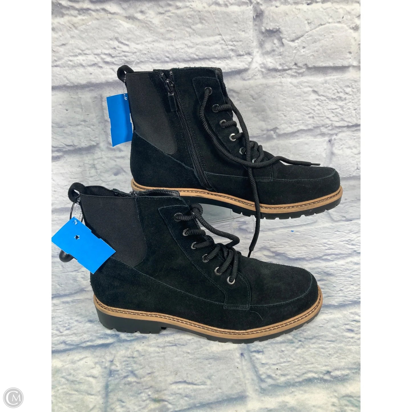 Boots Leather By Crown Vintage In Black, Size: 10