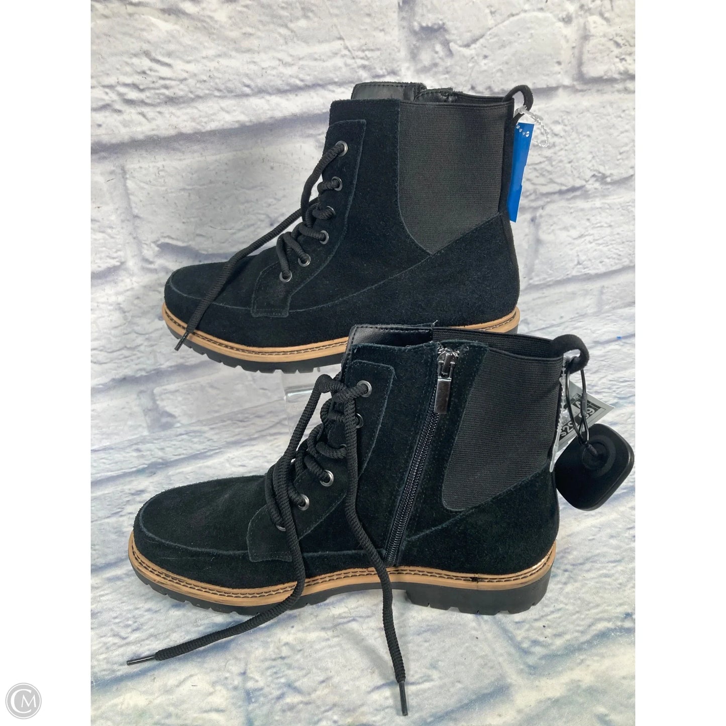 Boots Leather By Crown Vintage In Black, Size: 10