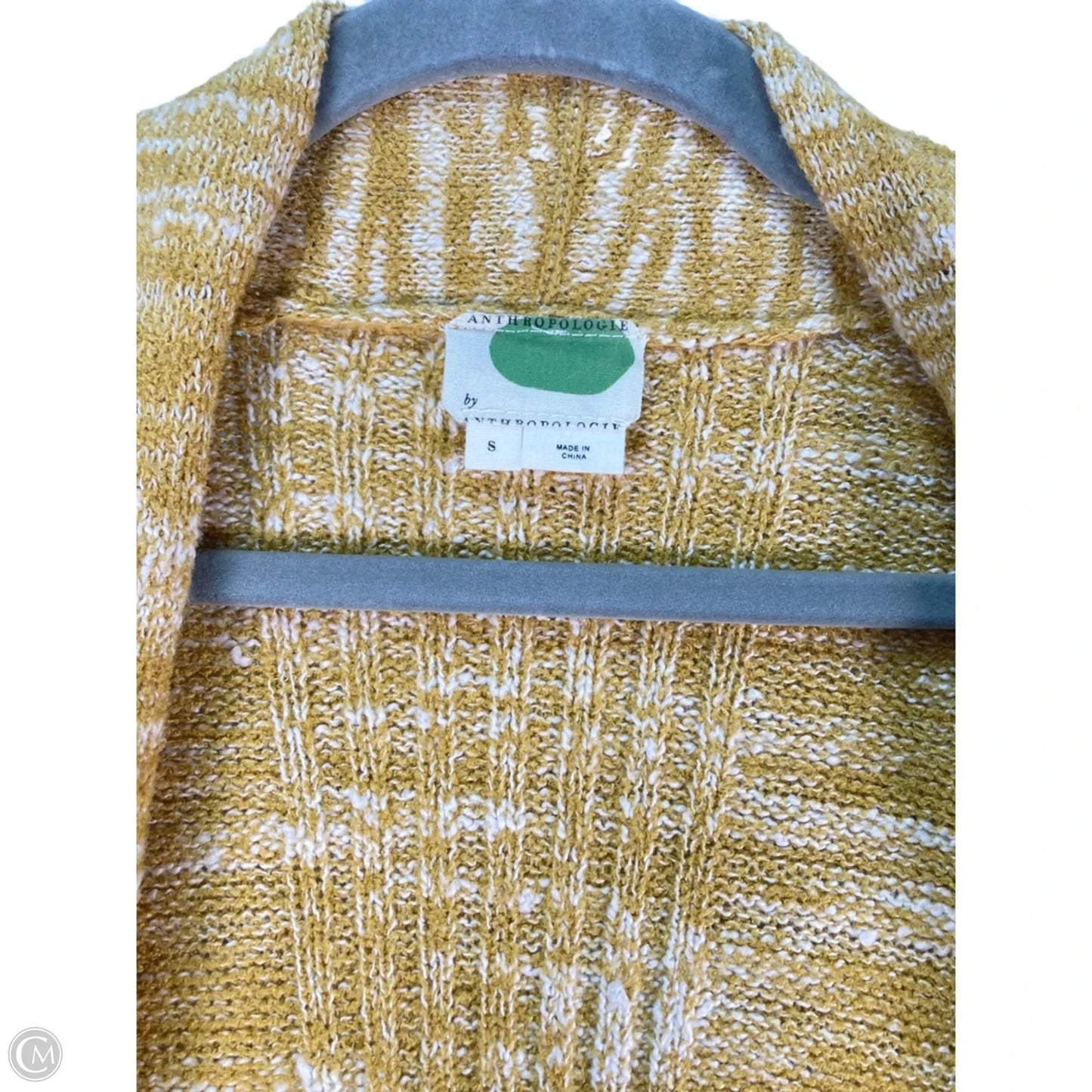 Sweater Cardigan By Anthropologie In Yellow, Size: S