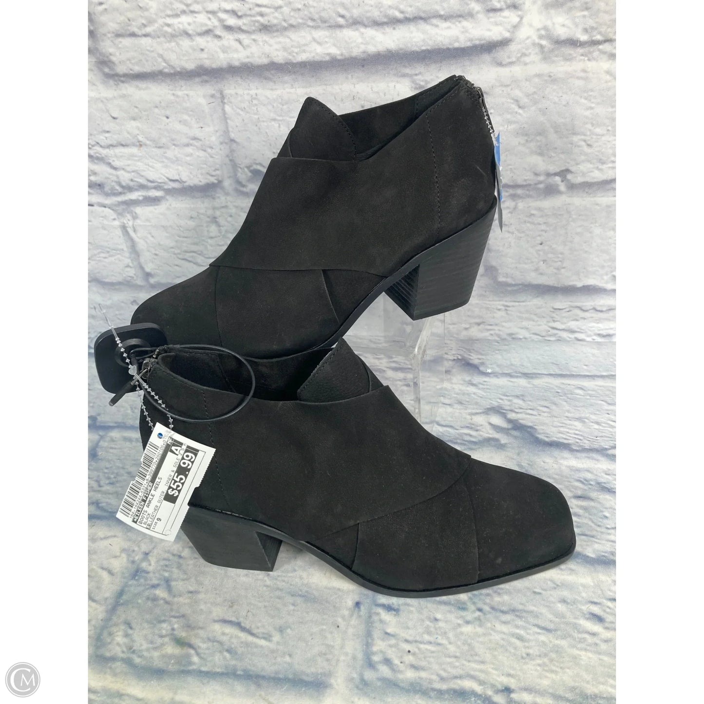 Boots Ankle Heels By Eileen Fisher In Black, Size: 9