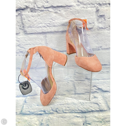 Shoes Heels Block By Ann Taylor In Pink, Size: 6