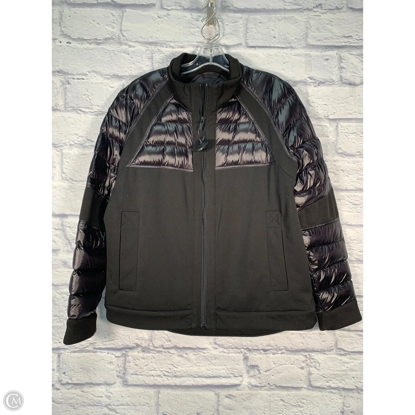 Jacket Designer By Karl Lagerfeld In Black, Size: L