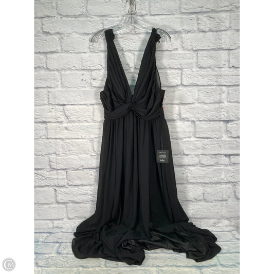 Dress Party Long By Lulus In Black, Size: L