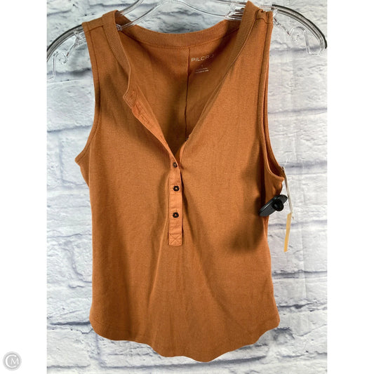 Top Sleeveless By Pilcro In Orange, Size: S